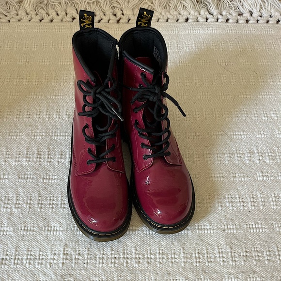 Dr. Martens Shoes - Doc Martens (Glossy Red) Woman’s size 6!